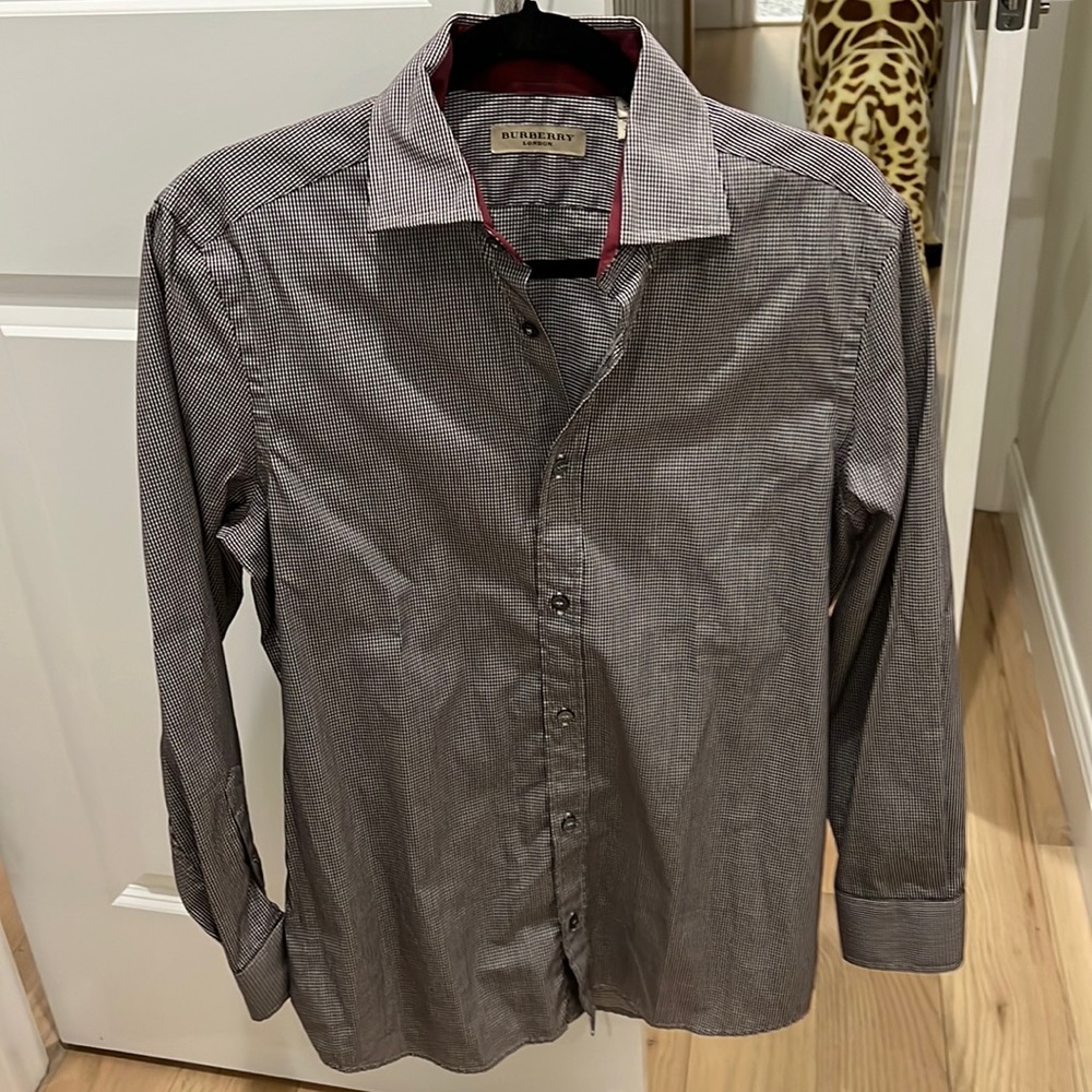 Mens size 15 Burberry button down